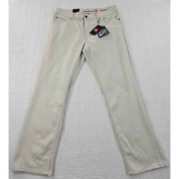 NEW Quicksilver Jeans Men's 36x32 Relaxed Straight Fit Silver Birch NWT Classic - Picture 1 of 16